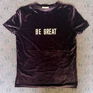 Zara Velvet Top in Deep Purple